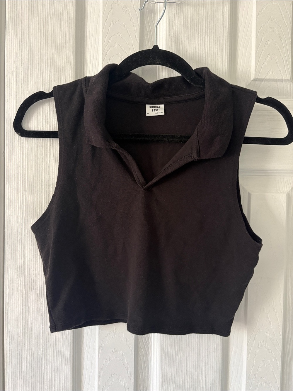 Aritzia Sunday Best polo cropped tank - size medium